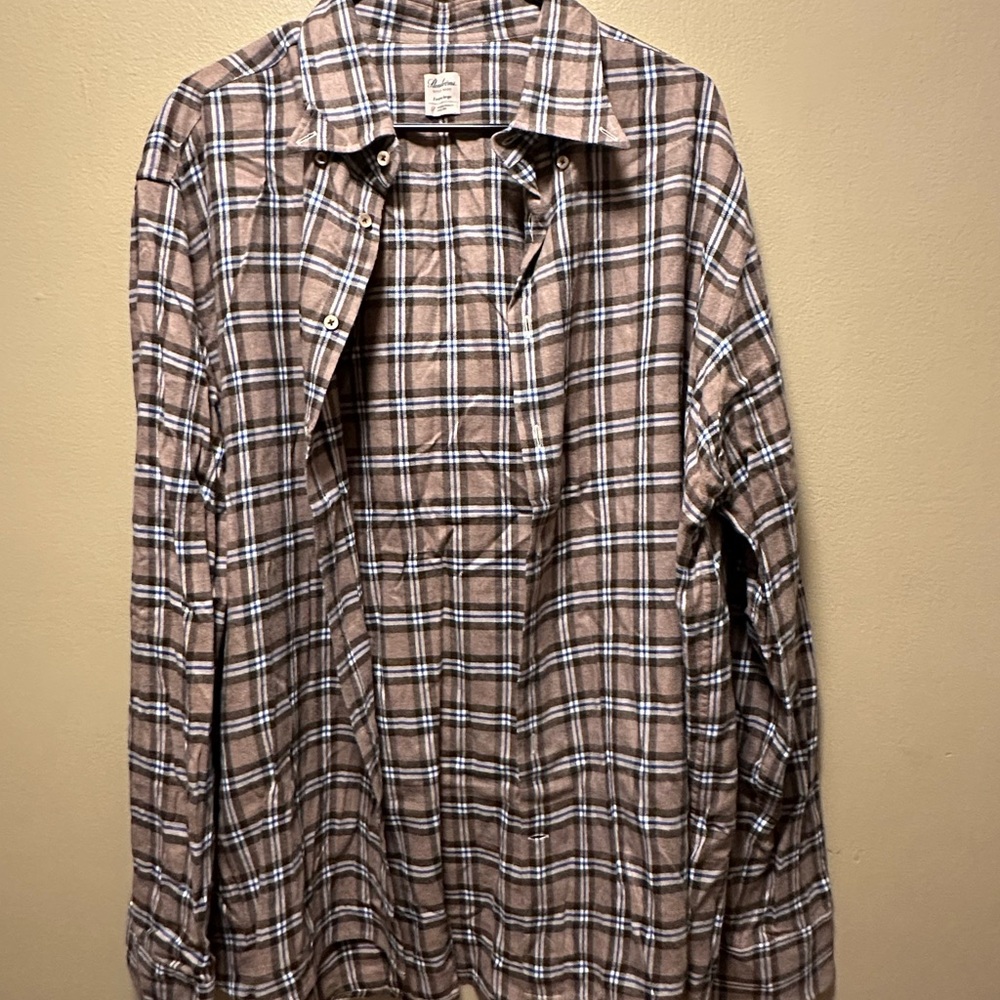 Stenströms Brown Plaid Shirt (C234)